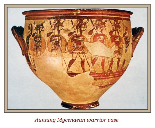 mycenaean warrior vase