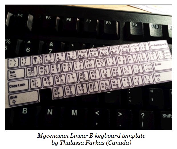 Thalassa Farkas Linear B keyboard overlay