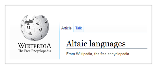 Altaic Wikipedia TI